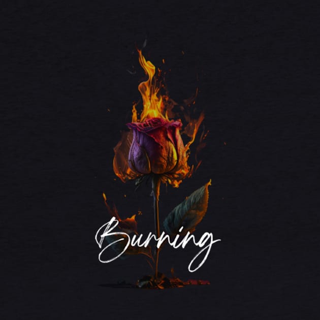 Burning Rose by aholic